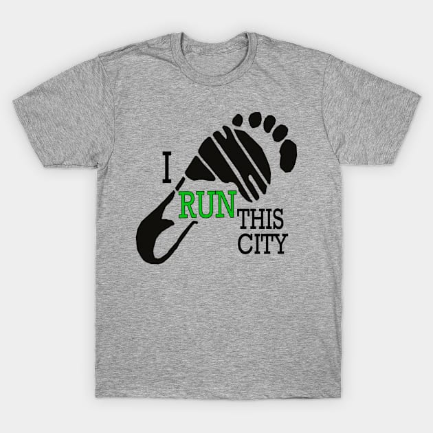 i RUN this city T-Shirt by Mandiloo333